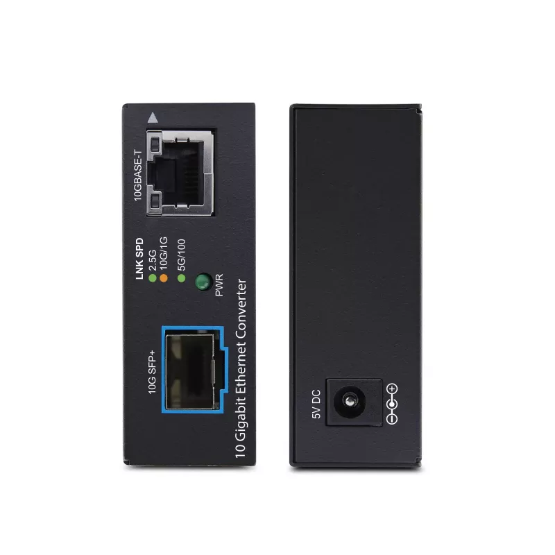 StarTech.com 10GbE Multi-Gigabit atvērts SFP+ optisko datu nesēju pārveidotājs, 10G/5G/2.5G/1G/100M, varš uz 10GBASE-X SFP+, vienmoda, daudzmodu, 16K lielie kadri, TAA