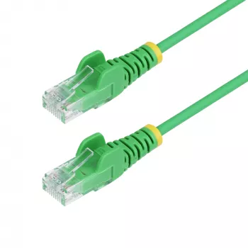 StarTech.com 1 m zaļš plāns CAT6 Ethernet kabelis, bez aizķeršanās, 100 W PoE, UTP, LSZH, 28 AWG tīra vara dzīsla, plāns RJ45 tīkla savienojuma vads ar spriegojuma samazināšanas elementiem, individuāli pārbaudīts