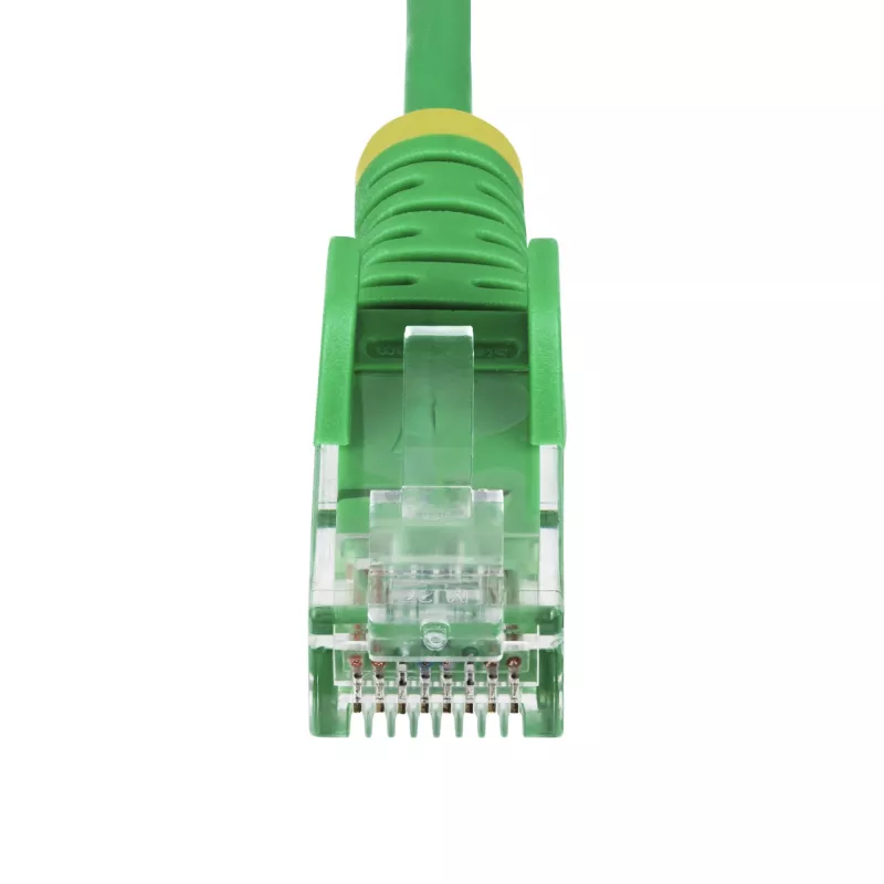 StarTech.com 1 m zaļš plāns CAT6 Ethernet kabelis, bez aizķeršanās, 100 W PoE, UTP, LSZH, 28 AWG tīra vara dzīsla, plāns RJ45 tīkla savienojuma vads ar spriegojuma samazināšanas elementiem, individuāli pārbaudīts