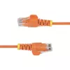 StarTech.com 2,5 m oranžs plāns CAT6 Ethernet kabelis, bez aizķeršanās, 100 W PoE, UTP, LSZH, 28AWG tīra vara vads, plāns RJ45 tīkla ielāpu vads ar spriegojuma atvieglojumiem, individuāli pārbaudīts
