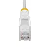 StarTech.com 3 m balts plāns CAT6 Ethernet kabelis, bez aizķeršanās, 100W PoE, UTP, LSZH, 28AWG tīra vara stieple, plāns RJ45 tīkla ielāpu vads ar spriegojuma samazināšanas elementiem, individuāli testēts