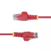 StarTech.com 5m sarkans plāns CAT6 Ethernet kabelis, bez aizķeršanās, 100W PoE, UTP, LSZH, 28AWG tīrs tukšs vara vads, plāns RJ45 tīkla ielāpu vads ar sprieguma samazināšanu, individuāli testēts
