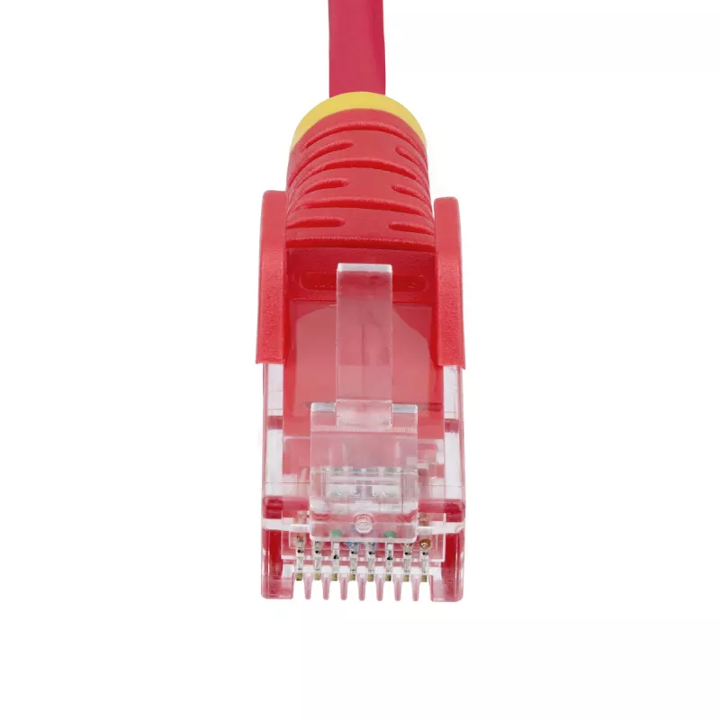 StarTech.com 5m sarkans plāns CAT6 Ethernet kabelis, bez aizķeršanās, 100W PoE, UTP, LSZH, 28AWG tīrs tukšs vara vads, plāns RJ45 tīkla ielāpu vads ar sprieguma samazināšanu, individuāli testēts