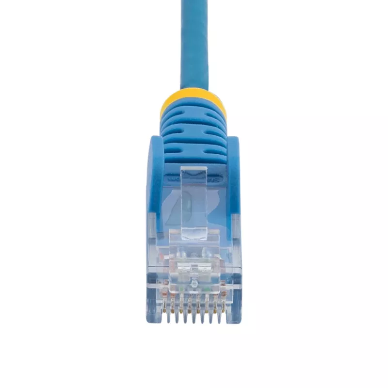 StarTech.com 7m zils plāns CAT6 Ethernet kabelis, neaizķeramie savienotāji, 100W PoE, UTP, LSZH, 28AWG tīrs kails vara vads, plāns RJ45 tīkla plākstera vads ar stiepes mazinātājiem, individuāli pārbaudīts