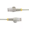 StarTech.com 7m pelēks plāns CAT6 Ethernet kabelis, bez aizķeršanās, 100 W PoE, UTP, LSZH, 28 AWG tīra vara stieple, plāns RJ45 tīkla ielāpu vads ar spriedzes mazinātājiem, individuāli testēts