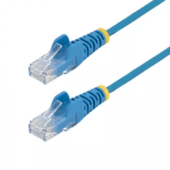 StarTech.com 10m plāns zils CAT6 Ethernet kabelis, bez aizķeršanās, 100W PoE, UTP, LSZH, 28AWG tīra vara stieple, plāns RJ45 tīkla plākstera vads ar spriegojuma mazinātājiem, individuāli testēts