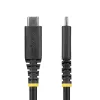 StarTech.com 2 m (6 pēdas) USB4 kabelis, 20 Gbps, USB-IF sertificēts USB-C kabelis, 240 W PD EPR, 4K 120 Hz DP 1.4, TPE apvalks, melns USB-C vads