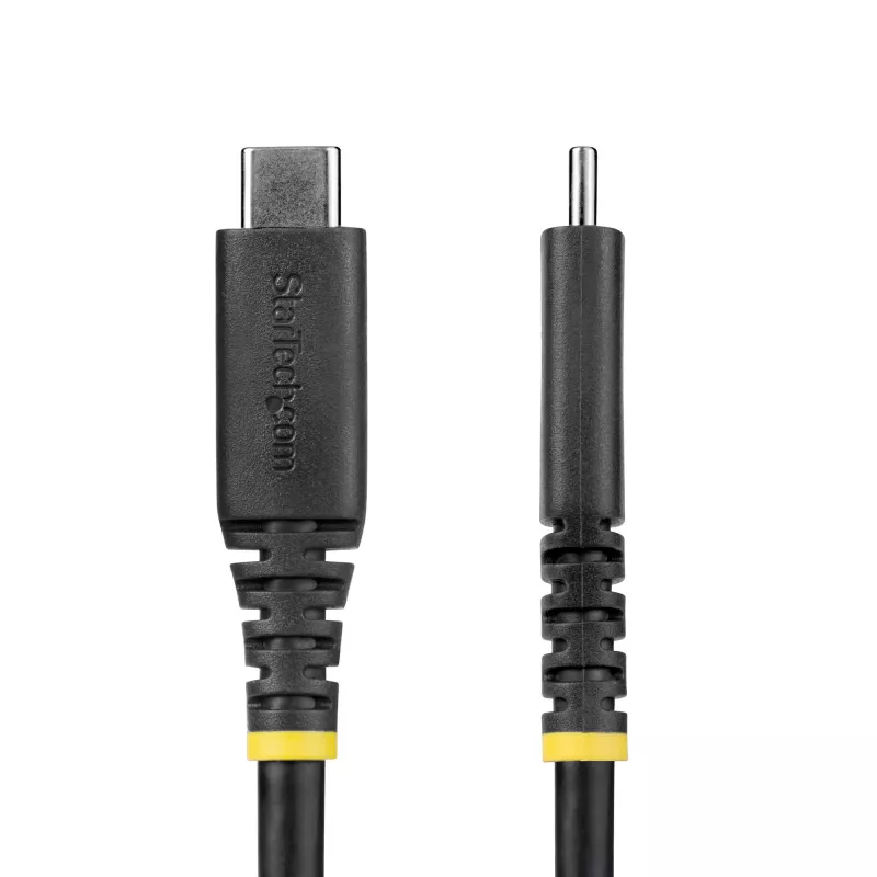 StarTech.com 2 m (6 pēdas) USB4 kabelis, 20 Gbps, USB-IF sertificēts USB-C kabelis, 240 W PD EPR, 4K 120 Hz DP 1.4, TPE apvalks, melns USB-C vads