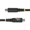 StarTech.com 2 m (6 pēdas) USB4 kabelis, 20 Gbps, USB-IF sertificēts USB-C kabelis, 240 W PD EPR, 4K 120 Hz DP 1.4, TPE apvalks, melns USB-C vads