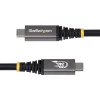 StarTech.com 1m (3ft) USB4 kabelis, 80 Gbps, USB-IF sertificēts USB-C kabelis, 240 W PD, 8K 120 Hz/4K 240 Hz DP2.1 DP80, TPE apvalks, Thunderbolt 4 saderīgs - melns USB-C vads