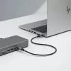 StarTech.com 1m (3ft) USB4 kabelis, 80 Gbps, USB-IF sertificēts USB-C kabelis, 240 W PD, 8K 120 Hz/4K 240 Hz DP2.1 DP80, TPE apvalks, Thunderbolt 4 saderīgs - melns USB-C vads