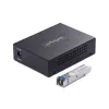 StarTech.com Gigabit Ethernet varu-optiskās šķiedras multivides pārveidotājs, VM LC, 40 km, 10/100/1000 Mb/s, RJ45 uz LC, pilnībā metālisks, 9K jumbo kadri, TAA atbilstošs