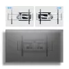 StarTech.com lieljaudas regulējams TV stiprinājums pie sienas līdz 100 collu un 187,4 mārciņu/85 kg plakaniem ekrāniem, VESA 800x500, zema profila kronšteins, atbilst TAA prasībām