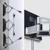 StarTech.com lieljaudas regulējams TV stiprinājums pie sienas līdz 100 collu un 187,4 mārciņu/85 kg plakaniem ekrāniem, VESA 800x500, zema profila kronšteins, atbilst TAA prasībām