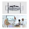 StarTech.com lieljaudas regulējams TV stiprinājums pie sienas līdz 100 collu un 187,4 mārciņu/85 kg plakaniem ekrāniem, VESA 800x500, zema profila kronšteins, atbilst TAA prasībām