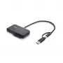 StarTech.com USB-C/USB-A uz M.2 NVMe un 2,5 collu/3,5 collu SATA adapteris, 10 Gbps, bezinstrumentu ārējais SSD cietā diska lasītājs, B+M/M-Key