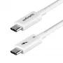 StarTech.com 2,6 pēdas (80 cm) Thunderbolt 5 kabelis, 80 Gbps / līdz 120 Gbps, 240 W PD, 8K 60 Hz, sertificēts Thunderbolt kabelis, saderīgs ar Thunderbolt 4 / USB4 / USB-C – balts