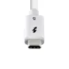 StarTech.com 2,6 pēdas (80 cm) Thunderbolt 5 kabelis, 80 Gbps / līdz 120 Gbps, 240 W PD, 8K 60 Hz, sertificēts Thunderbolt kabelis, saderīgs ar Thunderbolt 4 / USB4 / USB-C – balts