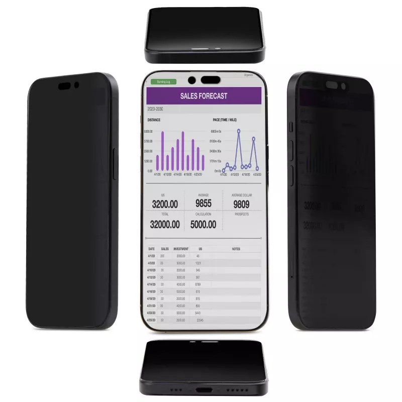 StarTech.com 4-virzienu 360° privātuma ekrāns iPhone 16 Plus, atbalsta portreta/ainavas orientāciju, skārienjūtīgs, rūdīta stikla aizsargs, 4Way filtrs, TAA