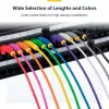 StarTech.com 25cm Melns plāns CAT6 Ethernet kabelis, Snagless, 100W PoE, UTP, LSZH, 28AWG Pure Bare Copper Wire, plāns RJ45 tīkls Patch Cord w/Strain Reliefs, Individually Tested