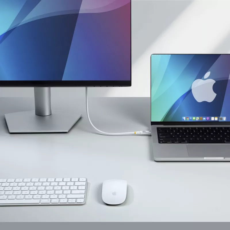 StarTech.com 50cm (1,6 pēdu) USB4 kabelis, 80Gbps, USB-IF sertificēts USB-C kabelis, 240W PD, 8K 120Hz/4K 240Hz DP2.1 DP80, TPE apvalks, Thunderbolt 4 saderīgs — balts USB-C vads