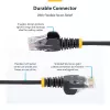 StarTech.com 25 cm zaļš plāns CAT6 Ethernet kabelis, bez aizķeršanās, 100 W PoE, UTP, LSZH, 28 AWG tīra vara stieple, plāns RJ45 tīkla ielāpu vads ar spriedzes samazinātājiem, individuāli testēts