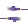 StarTech.com 25cm violeta plāns CAT6 Ethernet kabelis, Snagless, 100W PoE, UTP, LSZH, 28AWG Pure Bare Copper Wire, plāns RJ45 tīkls Patch Cord w/Strain Reliefs, Individually Tested