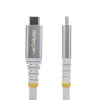 StarTech.com 3 m (10 pēdu) USB4 kabelis, 20 Gbps, USB-IF sertificēts USB-C kabelis, 60 W PD, 4K 120 Hz DP 1.4, TPE apvalks, balta USB-C vads