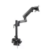 StarTech.com galda monitora statīva svira, līdz 40 collu ekrānam/17,6 mārciņas (8 kg), mehāniska, ar atsperi atbalstīta svira, C-skava/cauruma stiprinājums, uzstādīšana no augšas, bezinstrumentu regulēšana