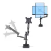 StarTech.com galda monitora statīva svira, līdz 40 collu ekrānam/17,6 mārciņas (8 kg), mehāniska, ar atsperi atbalstīta svira, C-skava/cauruma stiprinājums, uzstādīšana no augšas, bezinstrumentu regulēšana
