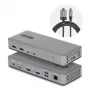 StarTech.com Dual-Monitor USB-C dokstacija, HDMI, 4K 60Hz, 100W klēpjdatora uzlāde, 1GbE, bez draiveriem, vairāku monitoru doks Windows