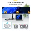 StarTech.com 199UE-USBC-DOCK klēpjdatora dokstacija/portu replikators, vadu, USB 3.2 Gen 2 (3.1 Gen 2) Type-C, pelēks