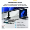 StarTech.com 199UE-USBC-DOCK klēpjdatora dokstacija/portu replikators, vadu, USB 3.2 Gen 2 (3.1 Gen 2) Type-C, pelēks