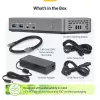 StarTech.com 199UE-USBC-DOCK klēpjdatora dokstacija/portu replikators, vadu, USB 3.2 Gen 2 (3.1 Gen 2) Type-C, pelēks