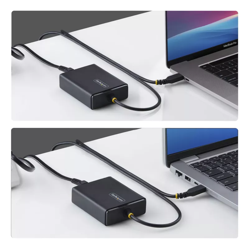 StarTech.com 100 W USB-C klēpjdatora lādētājs ar 1,5 m iebūvētu USB-C kabeli, barošanas adaptera ķieģelis Dell, XPS, HP ProBook, MacBook Pro, Microsoft Surface Pro ierīcēm
