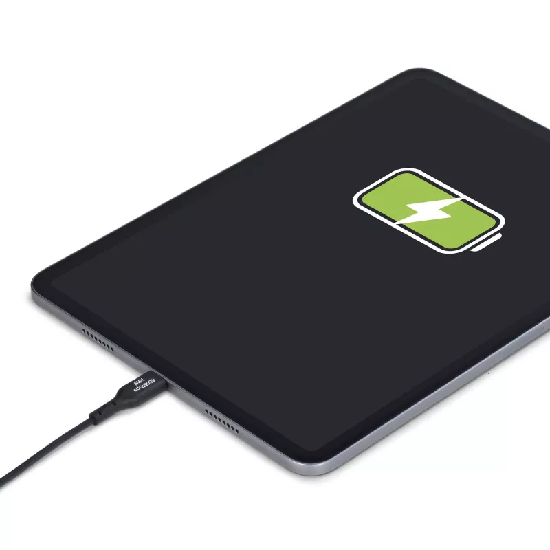StarTech.com 6 collu (15 cm) USB-A līdz USB-C uzlādes kabelis, uzlāde un sinhronizācija, 3A, USB 2.0, TPE apvalks – melns USB uzlādes vads