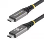 StarTech.com 3m (10ft) USB4 kabelis, 20 Gbit/s, USB-IF sertificēts USB-C kabelis, 60W PD, 4K 120Hz DP 2.1, TPE apvalks, melns USB-C vads