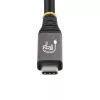 StarTech.com 3m (10ft) USB4 kabelis, 20 Gbit/s, USB-IF sertificēts USB-C kabelis, 60W PD, 4K 120Hz DP 2.1, TPE apvalks, melns USB-C vads