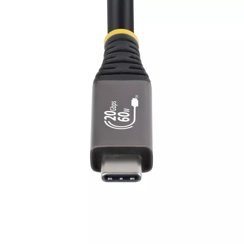 StarTech.com 3m (10ft) USB4 kabelis, 20 Gbit/s, USB-IF sertificēts USB-C kabelis, 60W PD, 4K 120Hz DP 2.1, TPE apvalks, melns USB-C vads
