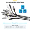 StarTech.com 3m (10ft) USB4 kabelis, 20 Gbit/s, USB-IF sertificēts USB-C kabelis, 60W PD, 4K 120Hz DP 2.1, TPE apvalks, melns USB-C vads