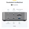StarTech.com Thunderbolt 5 dokstacija, DP/HDMI, trīs monitoru doks līdz 4K 144 Hz vai diviem 8K 60 Hz, 5x USB porti, 140 W klēpjdatora uzlāde