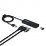 StarTech.com 4 portu USB-A centrmezgls, 5 Gbps, kopnes barošana, USB-A uz 4x USB-A mini centrmezgls, īpaši garš 2 pēdu/61 cm resursdatora kabelis, PCR plastmasa, pārnēsājams galda/klēpjdatora USB centrmezgls