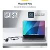 StarTech.com 4 portu USB-C centrmezgls, 5 Gbps, barots pa kopni, USB-C uz 4x USB-A mini centrmezgls, īpaši garš 2 pēdu/61 cm resursa kabelis, PCR plastmasa, pārnēsājams galddatora / klēpjdatora USB centrmezgls