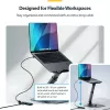 StarTech.com 4 portu USB-C centrmezgls, 5 Gbps, barots pa kopni, USB-C uz 4x USB-A mini centrmezgls, īpaši garš 2 pēdu/61 cm resursa kabelis, PCR plastmasa, pārnēsājams galddatora / klēpjdatora USB centrmezgls