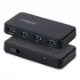 StarTech.com 4-Portu USB-A centrmezgls, 5Gbps, pašbarots, 2-in-1 USB-C un USB-A resursdatora kabelis, 1x BC 1.2 uzlādes ports, iekļauts 24W strāvas adapteris, MacBook un Windows