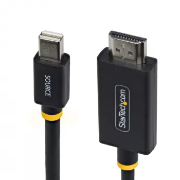StarTech.com 1 m (3 pēdas) Mini DisplayPort–HDMI adaptera kabelis, 4K 60 Hz ar HBR3/HDCP 2.3/DPCP, MDP–HDMI 2.0, aktīvs video pārveidotājs, Mini DisplayPort galddatoram uz HDMI monitoru