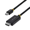 StarTech.com 1 m (3 pēdas) Mini DisplayPort–HDMI adaptera kabelis, 4K 60 Hz ar HBR3/HDCP 2.3/DPCP, MDP–HDMI 2.0, aktīvs video pārveidotājs, Mini DisplayPort galddatoram uz HDMI monitoru