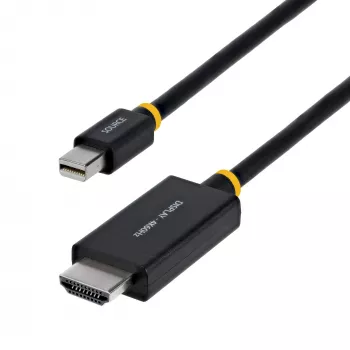 StarTech.com 1 m (3 pēdas) Mini DisplayPort–HDMI adaptera kabelis, 4K 60 Hz ar HBR3/HDCP 2.3/DPCP, MDP–HDMI 2.0, aktīvs video pārveidotājs, Mini DisplayPort galddatoram uz HDMI monitoru