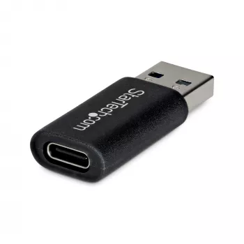 StarTech.com USB-A uz USB-C adapteris, USB-A vīrišķais uz USB-C sievišķais pārveidotājs, USB 10 Gbps, 5 V 900 mA, USB uz USB C adapteris USB-A lādētājiem/rumbām