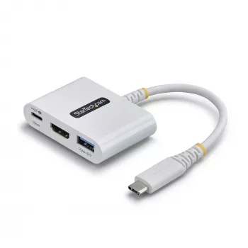 StarTech.com USB-C uz HDMI vairākportu adapteris ar 140 W PD uzlādi, 4K 60 Hz HDMI, USB 5 Gbps centrmezglu, mini doks MacBook / Dell / Thinkpad / HP / iPad / planšetdatoriem
